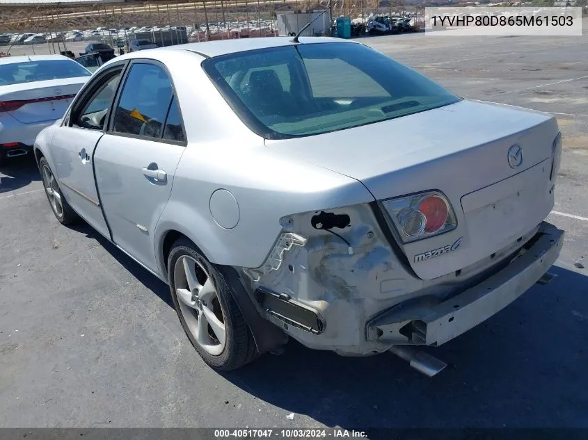 1YVHP80D865M61503 2006 Mazda Mazda6 S