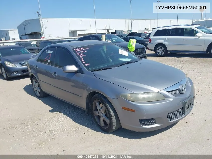 2006 Mazda Mazda6 S VIN: 1YVHP80D665M50001 Lot: 40557285