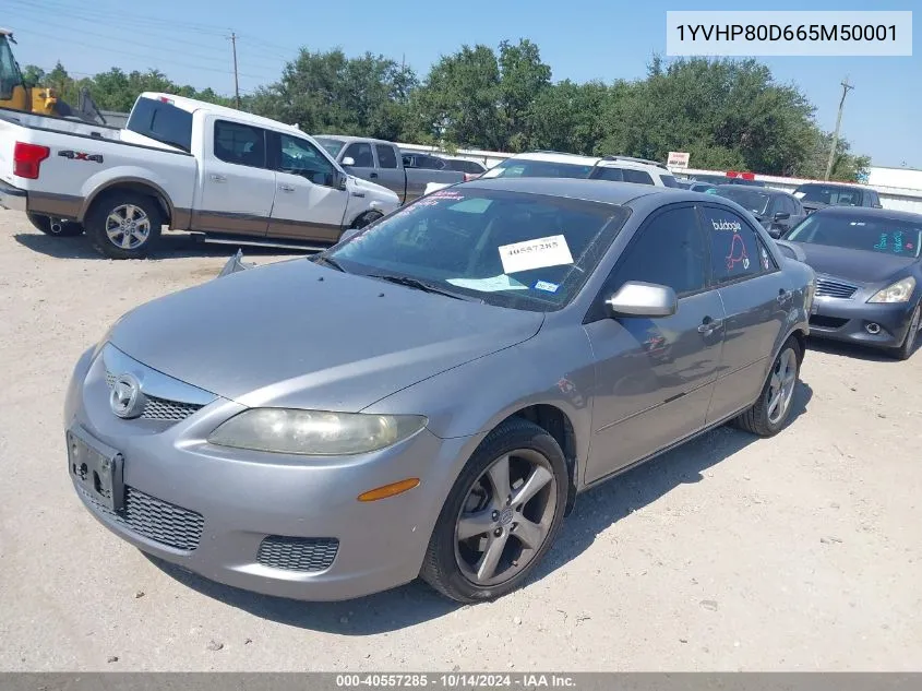 2006 Mazda Mazda6 S VIN: 1YVHP80D665M50001 Lot: 40557285