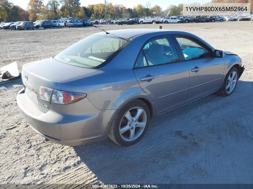 2006 Mazda Mazda6 S VIN: 1YVHP80DX65M52964 Lot: 40677623