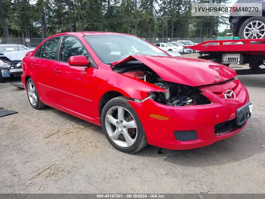 1YVHP84C875M48270 2007 Mazda Mazda6 I Sport Ve