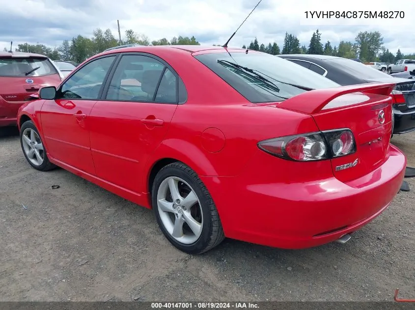 1YVHP84C875M48270 2007 Mazda Mazda6 I Sport Ve