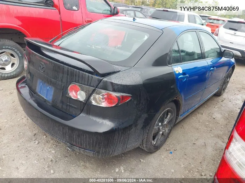 1YVHP84C875M40069 2007 Mazda Mazda6 I Sport Ve