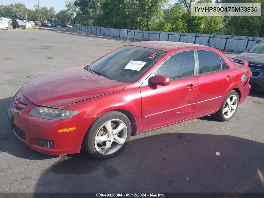 2007 Mazda 6 I VIN: 1YVHP80C475M33836 Lot: 40328304