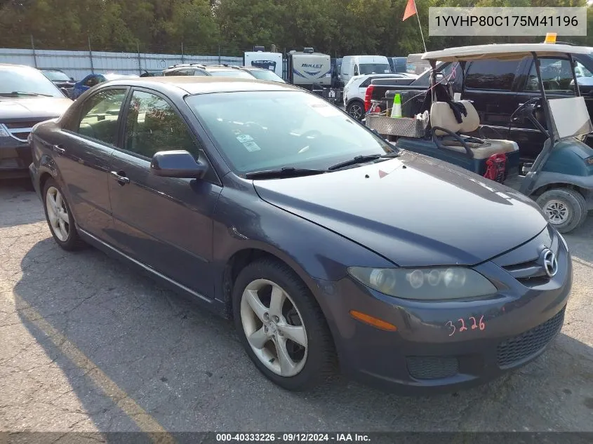 1YVHP80C175M41196 2007 Mazda Mazda6 I Sport Ve