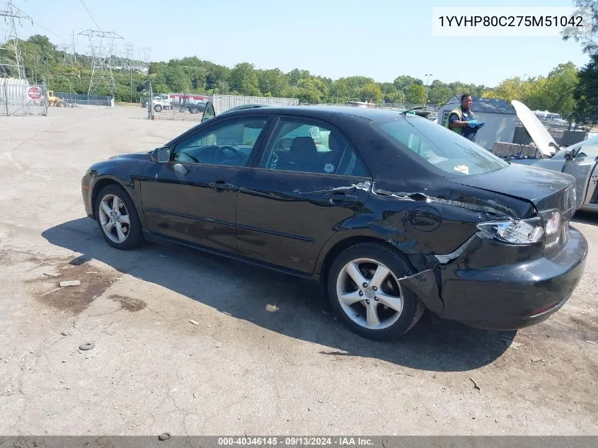 1YVHP80C275M51042 2007 Mazda Mazda6 I Sport Ve