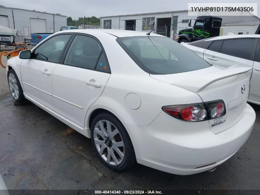 1YVHP81D175M43506 2007 Mazda Mazda6 S Grand Touring