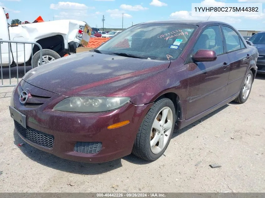 1YVHP80C275M44382 2007 Mazda Mazda6 I Sport Ve