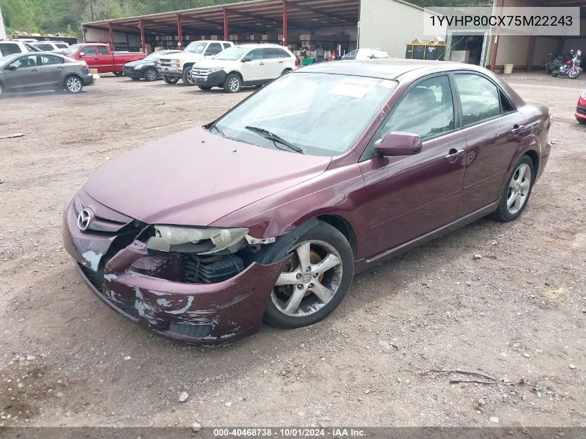 1YVHP80CX75M22243 2007 Mazda 6 I