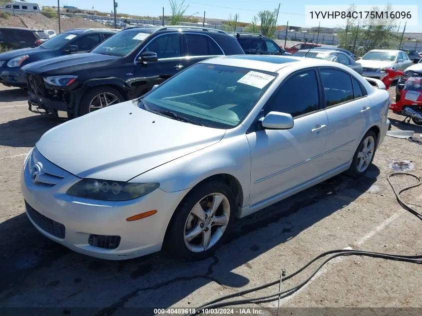 1YVHP84C175M16096 2007 Mazda Mazda6 I Touring