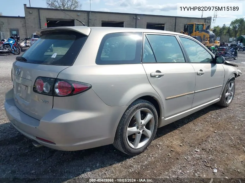 1YVHP82D975M15189 2007 Mazda Mazda6 S Sport Ve