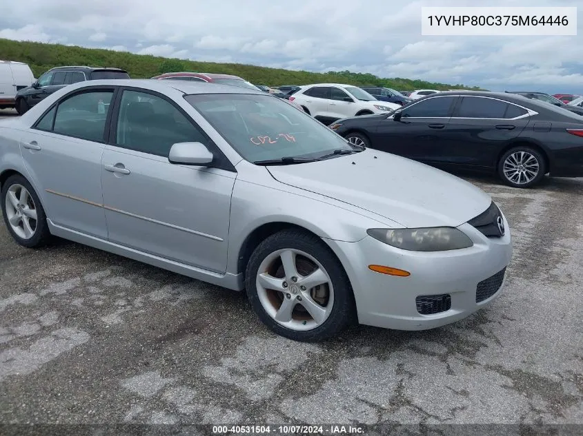 1YVHP80C375M64446 2007 Mazda Mazda6 I Sport Ve