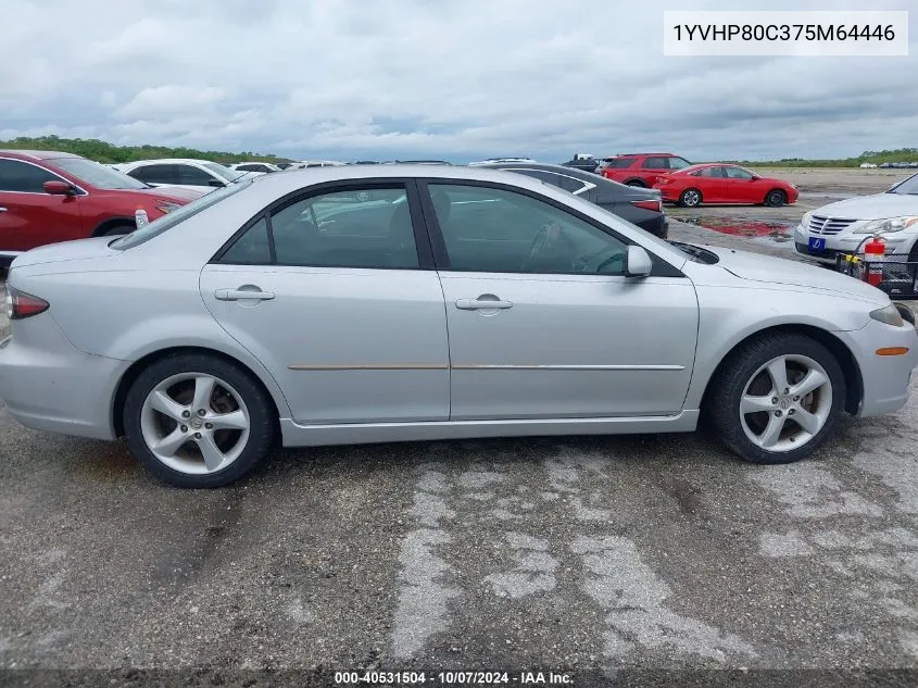 2007 Mazda Mazda6 I Sport Ve VIN: 1YVHP80C375M64446 Lot: 40531504