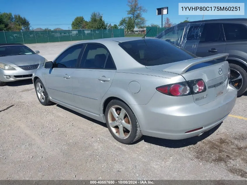 1YVHP80C175M60251 2007 Mazda Mazda6 I Sport Ve