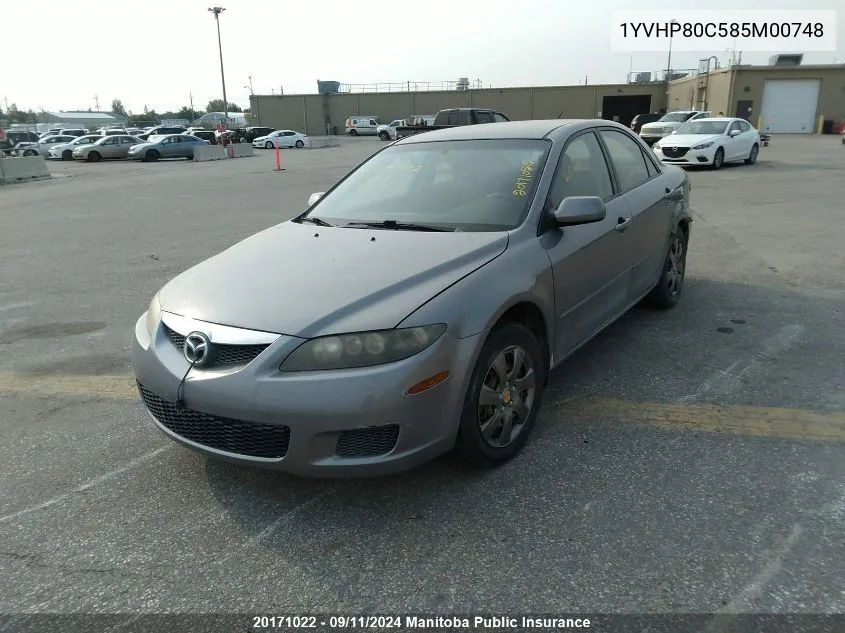 1YVHP80C585M00748 2008 Mazda Mazda6 Gs