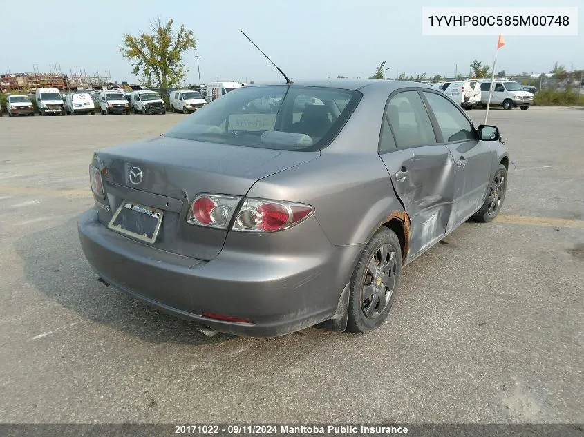 1YVHP80C585M00748 2008 Mazda Mazda6 Gs