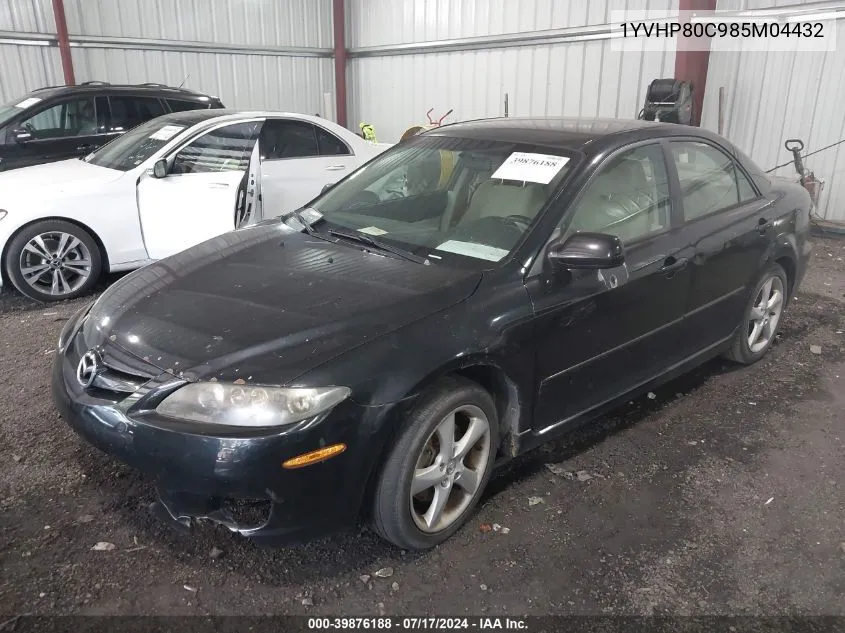 2008 Mazda Mazda6 I Sport Ve VIN: 1YVHP80C985M04432 Lot: 39876188