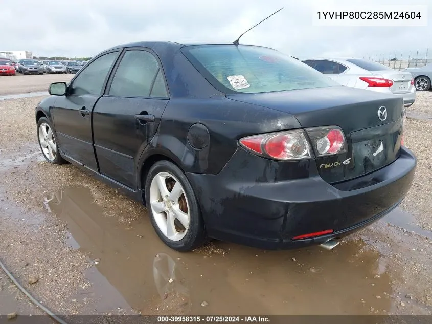 2008 Mazda Mazda6 I Sport Ve VIN: 1YVHP80C285M24604 Lot: 39958315