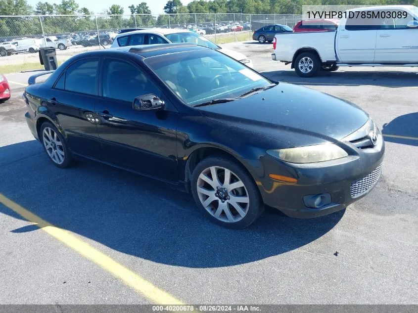 1YVHP81D785M03089 2008 Mazda Mazda6 S Grand Touring