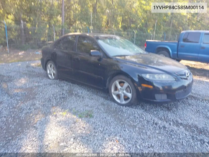 2008 Mazda Mazda6 I Sport Ve VIN: 1YVHP84C585M00114 Lot: 40328908