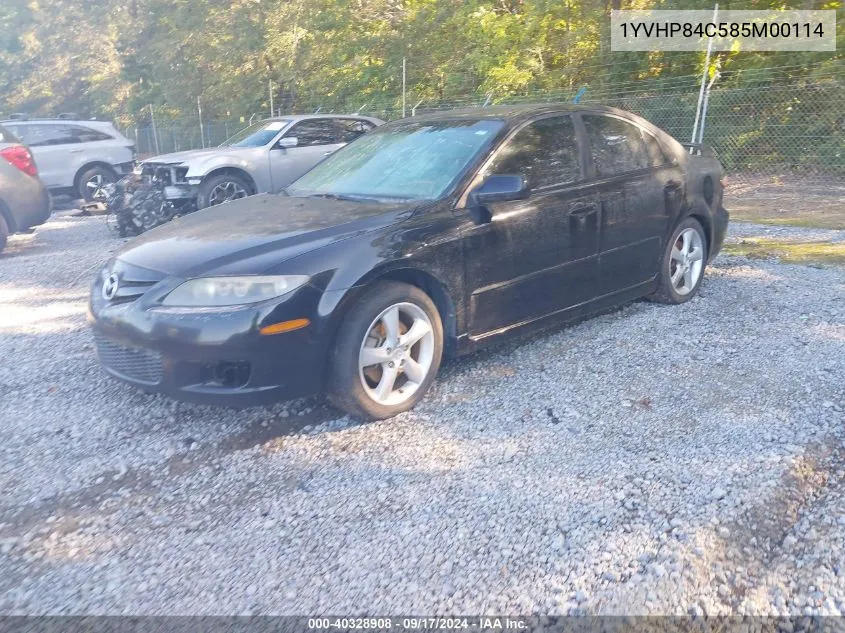 2008 Mazda Mazda6 I Sport Ve VIN: 1YVHP84C585M00114 Lot: 40328908