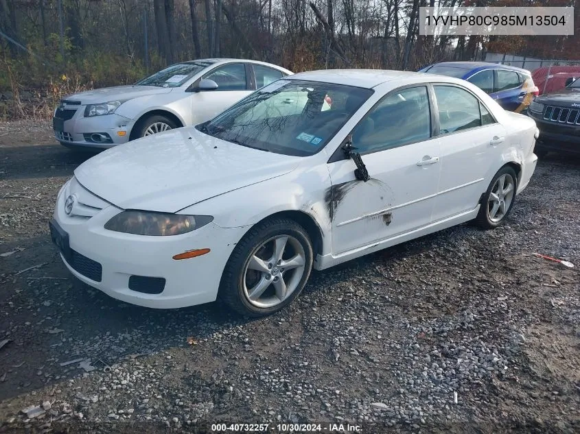 2008 Mazda Mazda6 I Sport Ve VIN: 1YVHP80C985M13504 Lot: 40732257