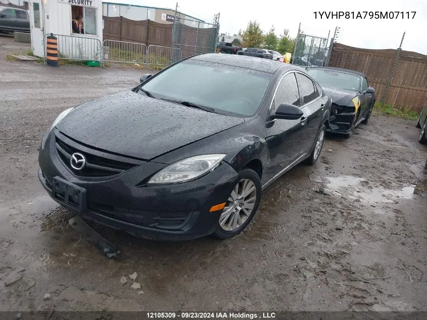 2009 Mazda Mazda6 VIN: 1YVHP81A795M07117 Lot: 12105309