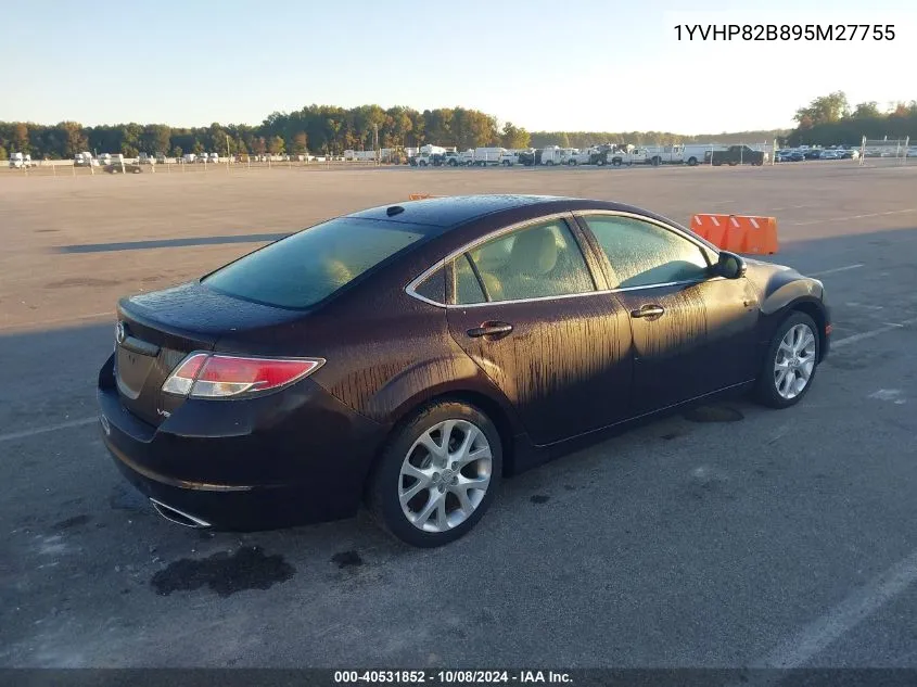 1YVHP82B895M27755 2009 Mazda Mazda6 S Touring