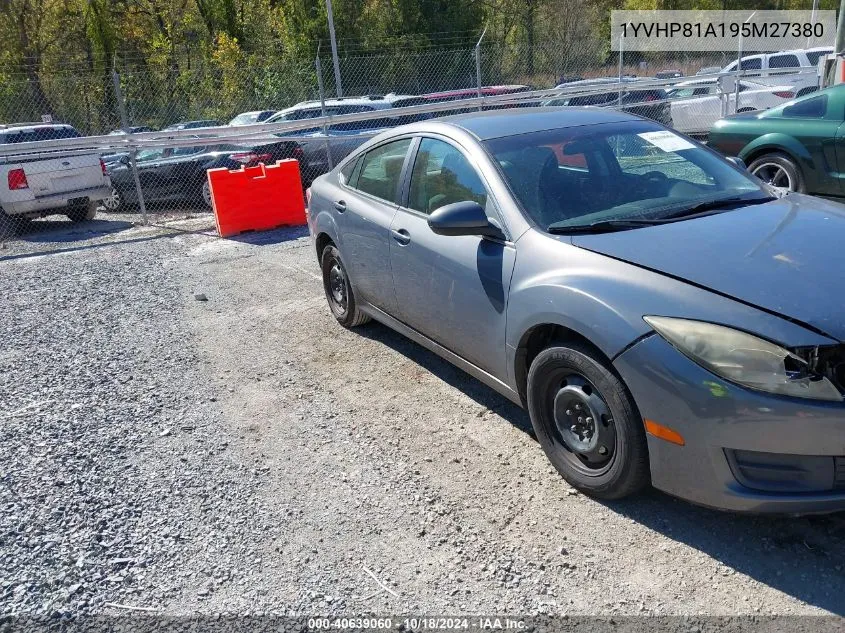 2009 Mazda Mazda6 I Sport VIN: 1YVHP81A195M27380 Lot: 40639060