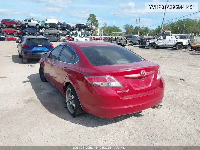 1YVHP81A295M41451 2009 Mazda Mazda6 I Sport