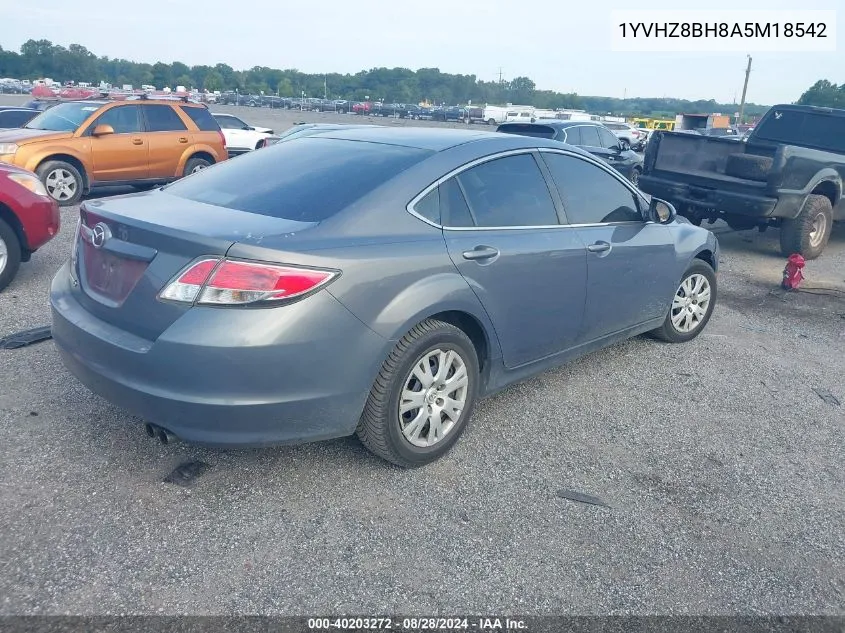 2010 Mazda Mazda6 I Sport VIN: 1YVHZ8BH8A5M18542 Lot: 40203272