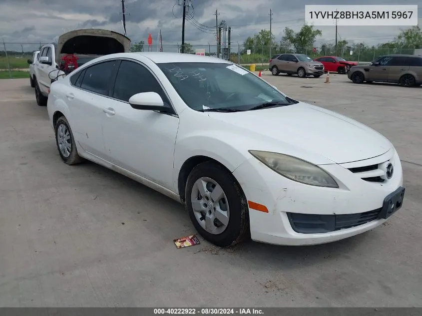 2010 Mazda Mazda6 I Sport VIN: 1YVHZ8BH3A5M15967 Lot: 40222922