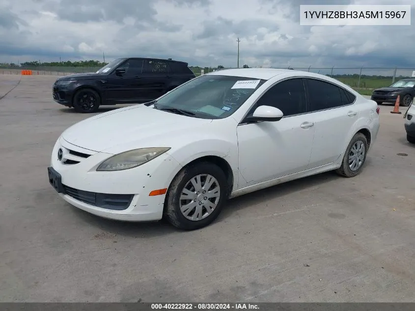 2010 Mazda Mazda6 I Sport VIN: 1YVHZ8BH3A5M15967 Lot: 40222922