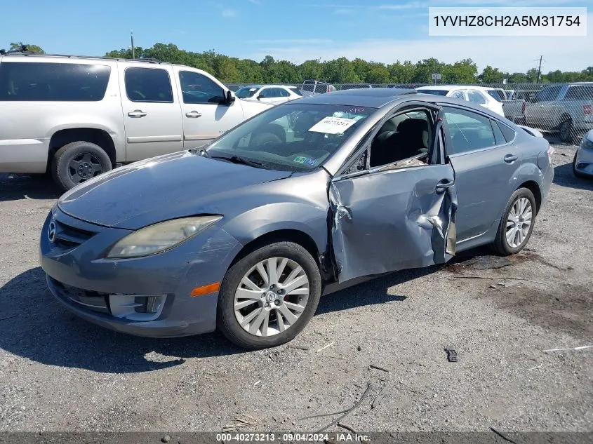 2010 Mazda Mazda6 I Touring Plus VIN: 1YVHZ8CH2A5M31754 Lot: 40273213