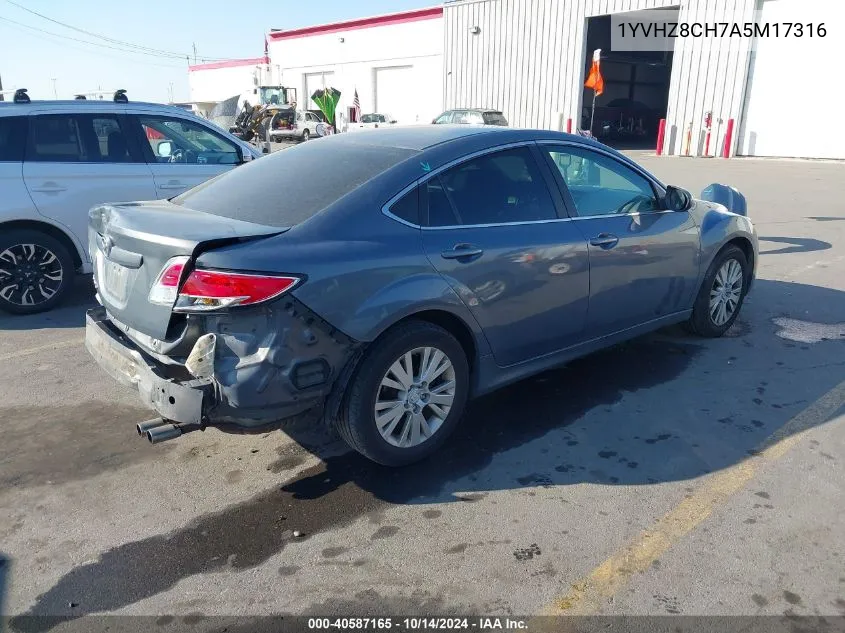 2010 Mazda Mazda6 I Touring VIN: 1YVHZ8CH7A5M17316 Lot: 40587165