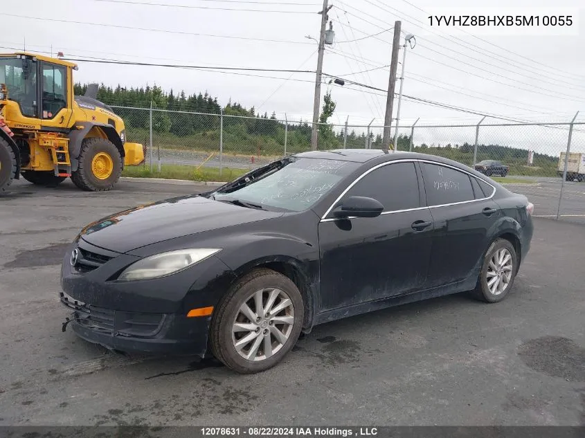 1YVHZ8BHXB5M10055 2011 Mazda 6 I