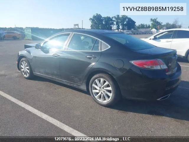 2011 Mazda 6 S VIN: 1YVHZ8BB9B5M19258 Lot: 12079616