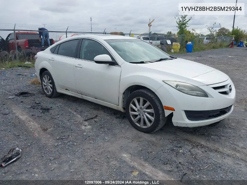 2011 Mazda Mazda6 VIN: 1YVHZ8BH2B5M29344 Lot: 12097006