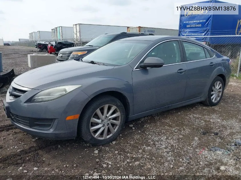 2011 Mazda Mazda6 VIN: 1YVHZ8BHXB5M13876 Lot: 12141454