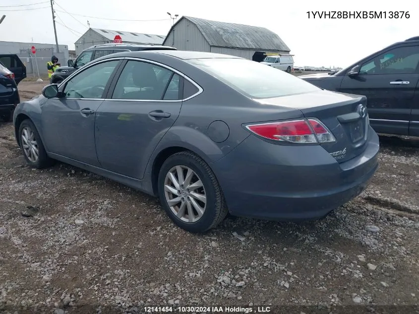 2011 Mazda Mazda6 VIN: 1YVHZ8BHXB5M13876 Lot: 12141454