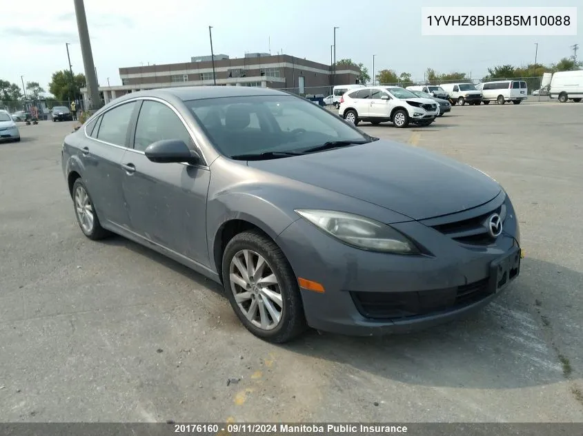 1YVHZ8BH3B5M10088 2011 Mazda Mazda6 Gs