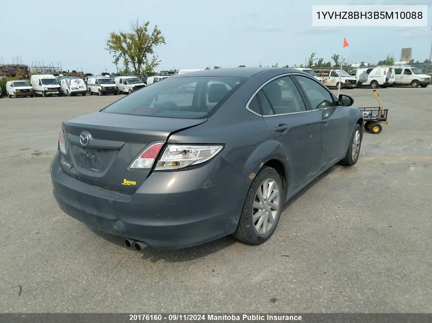 1YVHZ8BH3B5M10088 2011 Mazda Mazda6 Gs