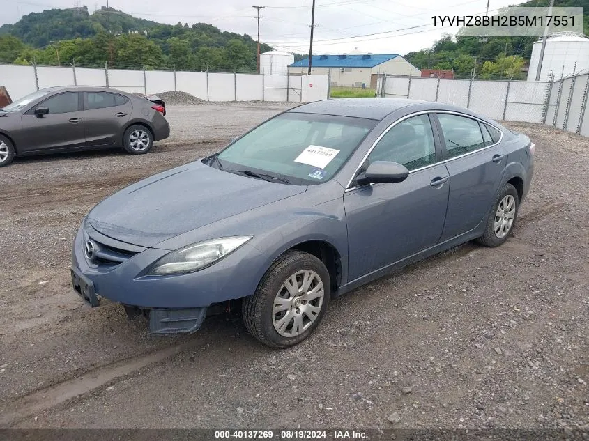 1YVHZ8BH2B5M17551 2011 Mazda Mazda6 I Sport