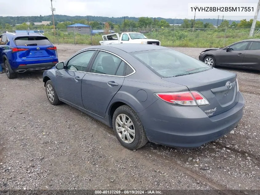 2011 Mazda Mazda6 I Sport VIN: 1YVHZ8BH2B5M17551 Lot: 40137269