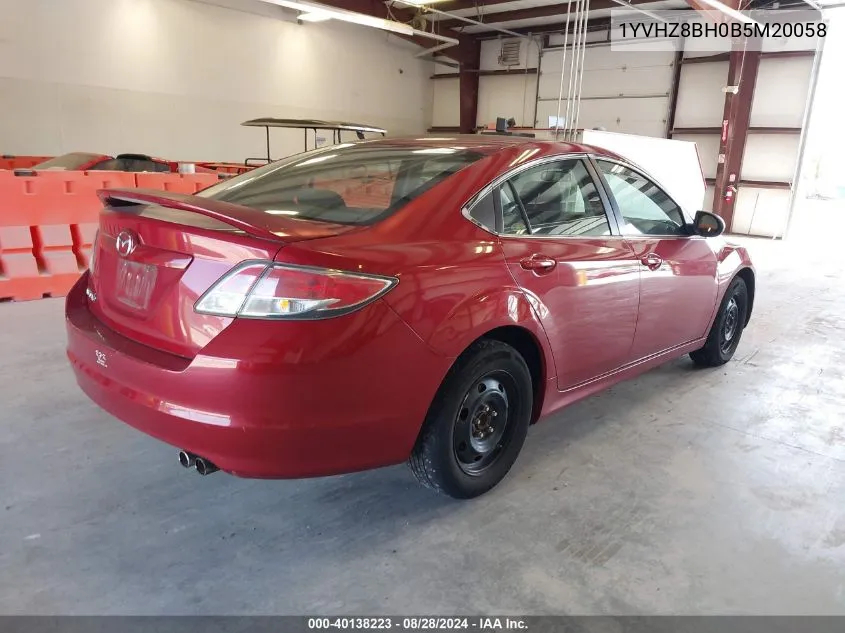 2011 Mazda Mazda6 I Sport VIN: 1YVHZ8BH0B5M20058 Lot: 40138223