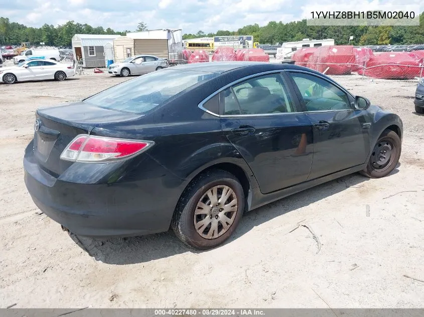 2011 Mazda Mazda6 I Sport VIN: 1YVHZ8BH1B5M02040 Lot: 40227480