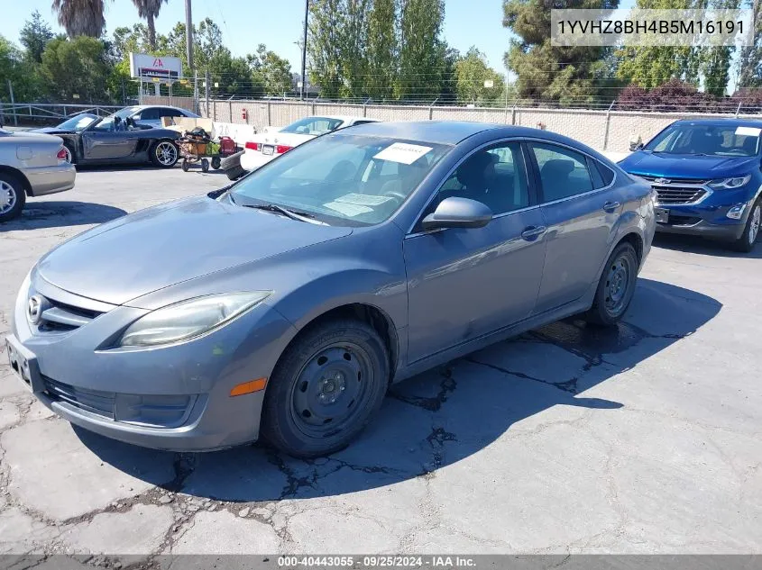 2011 Mazda Mazda6 I Sport VIN: 1YVHZ8BH4B5M16191 Lot: 40443055