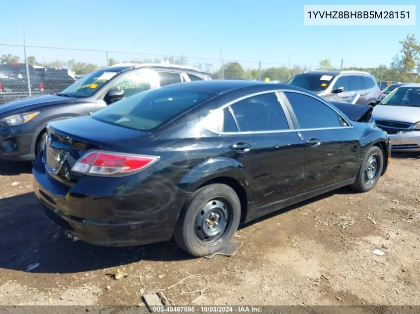 2011 Mazda Mazda6 I Sport VIN: 1YVHZ8BH8B5M28151 Lot: 40487595