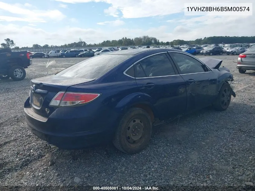 2011 Mazda Mazda6 I Sport VIN: 1YVHZ8BH6B5M00574 Lot: 40505081