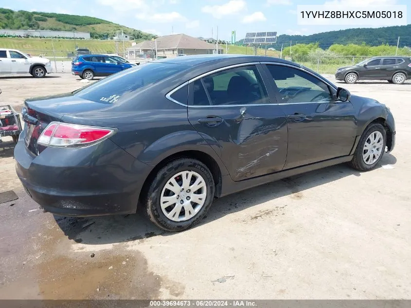 1YVHZ8BHXC5M05018 2012 Mazda Mazda6 I Sport